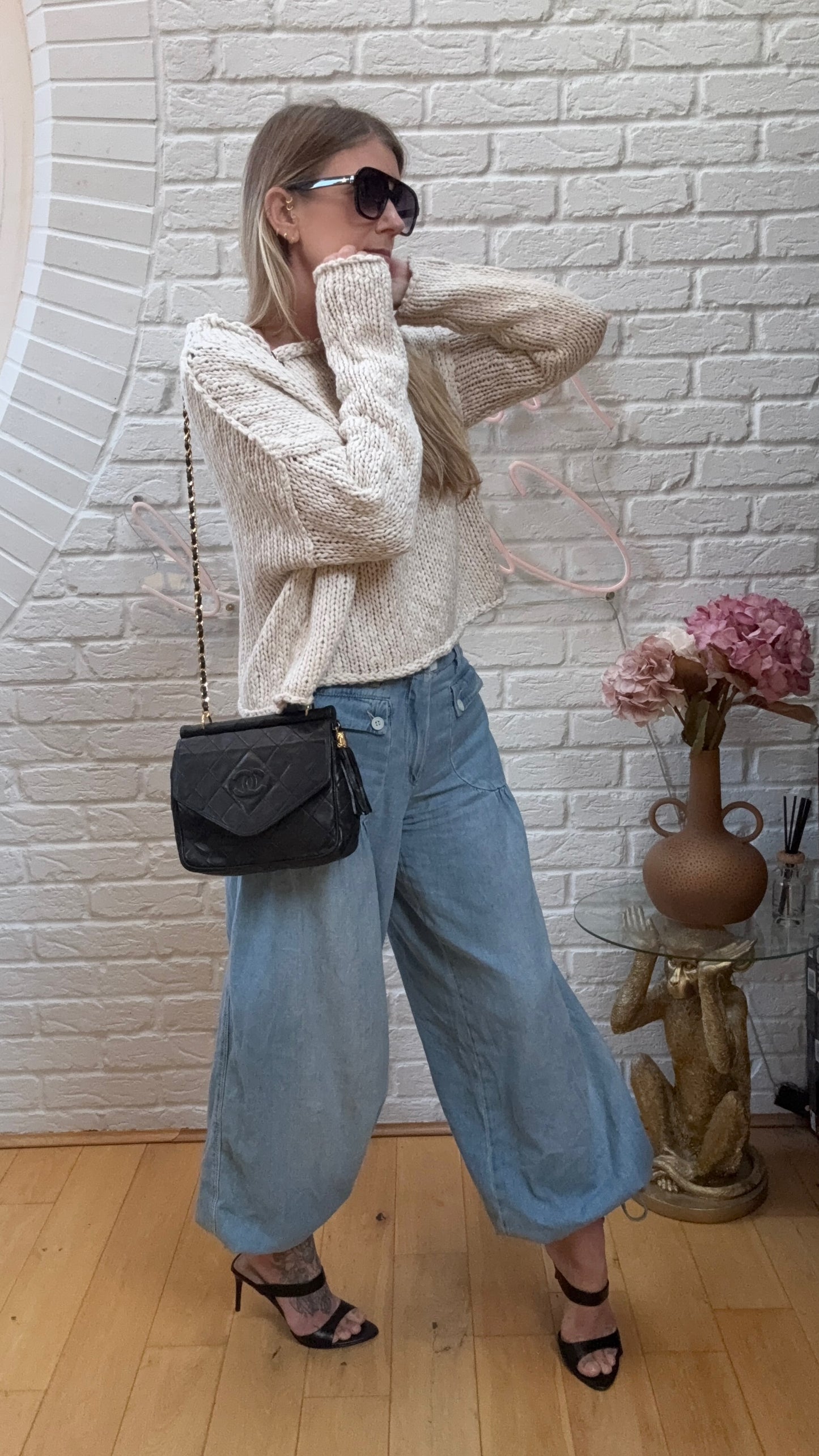 Chanel Rare 1989 Envelope Camera Style Tassel Bag