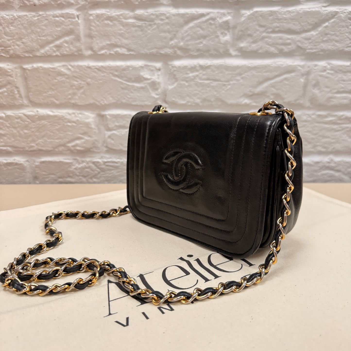 Chanel 1986 CC Quilted Full Flap