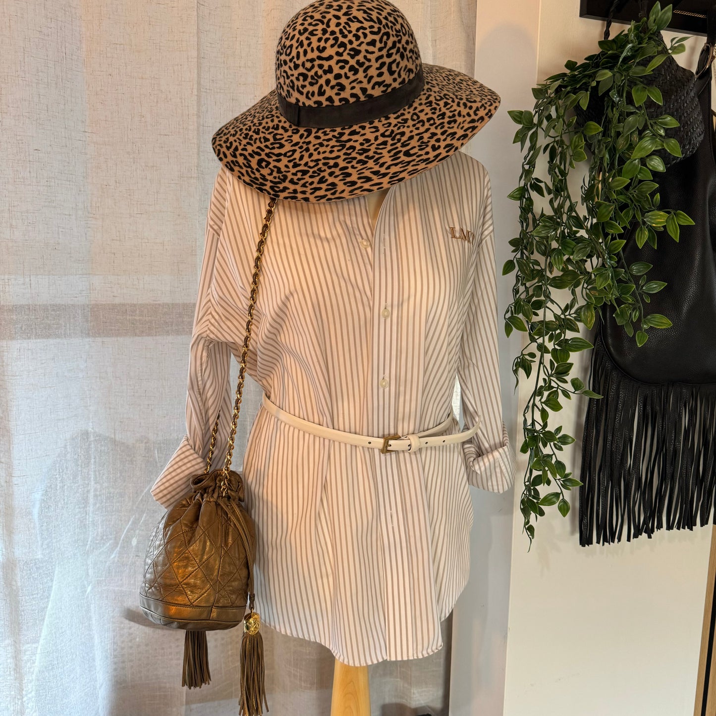 Chanel 1989 Aged Gold Tassel Bucket Bag