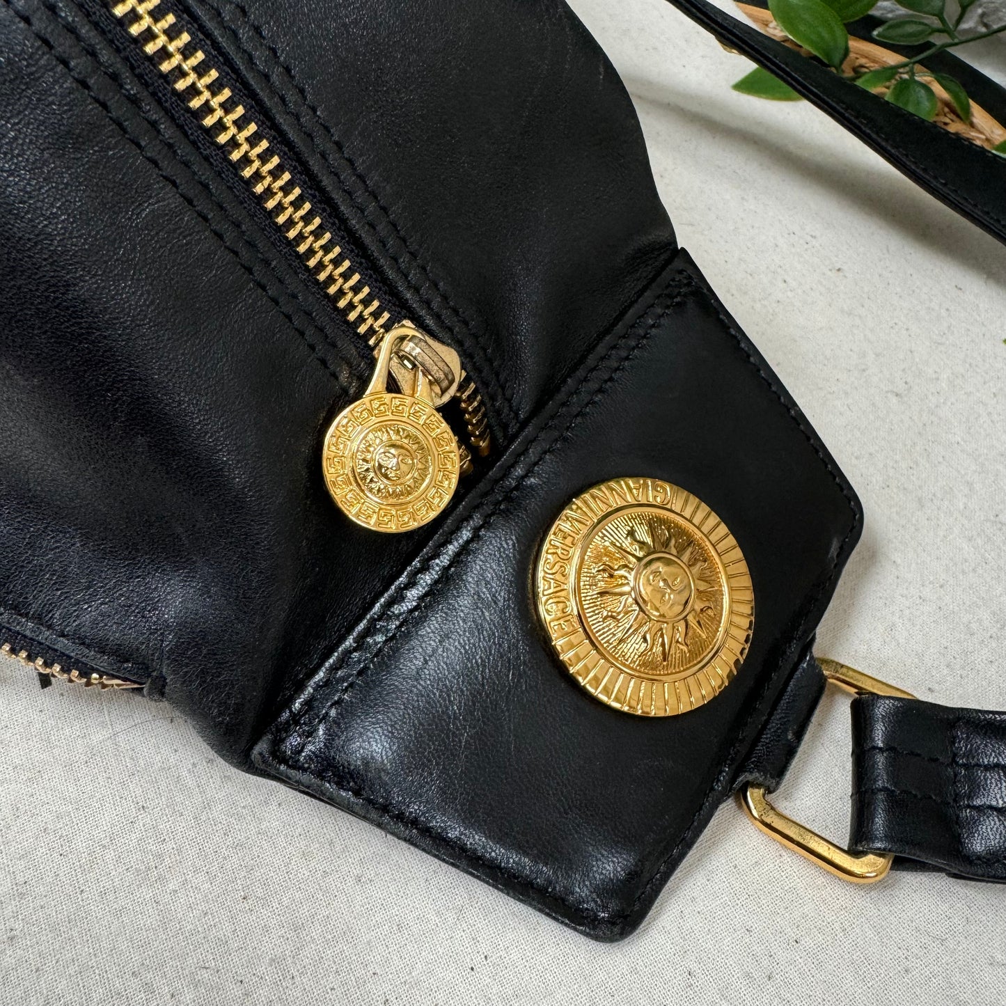 Versace 1990s Medusa Sling Back Pack