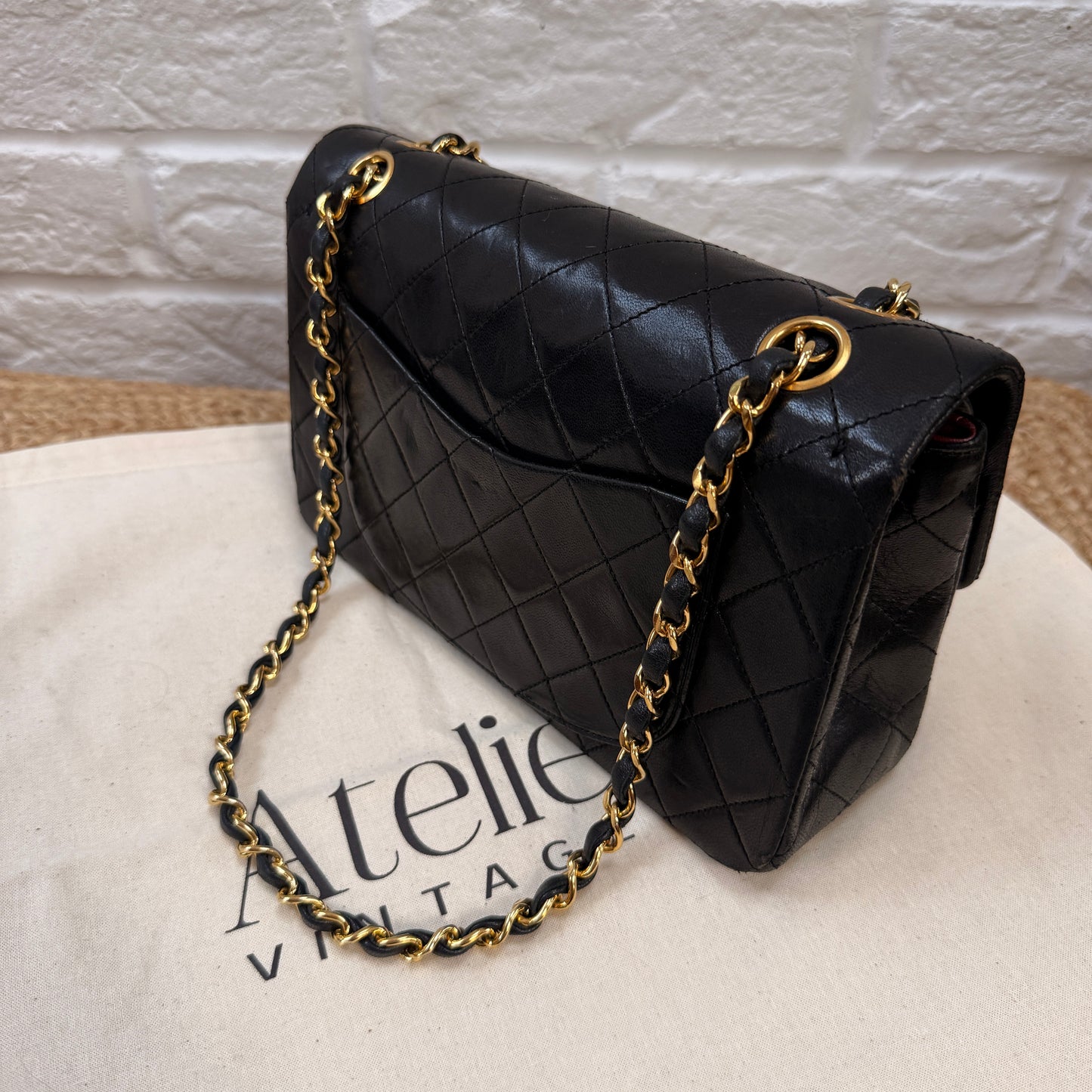 Chanel 1986 Black Classic Double Flap Small