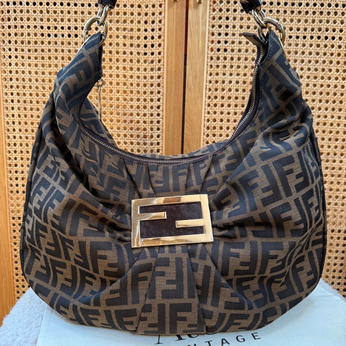Fendi 1990s Mia Mamma Hobo Tote