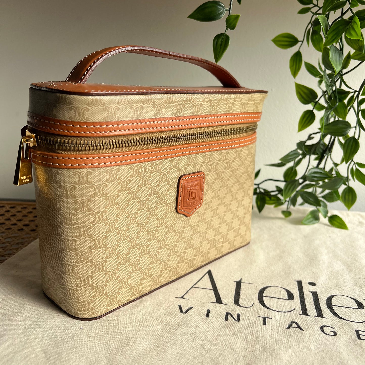 Celine Monogram Print Small Carry Case