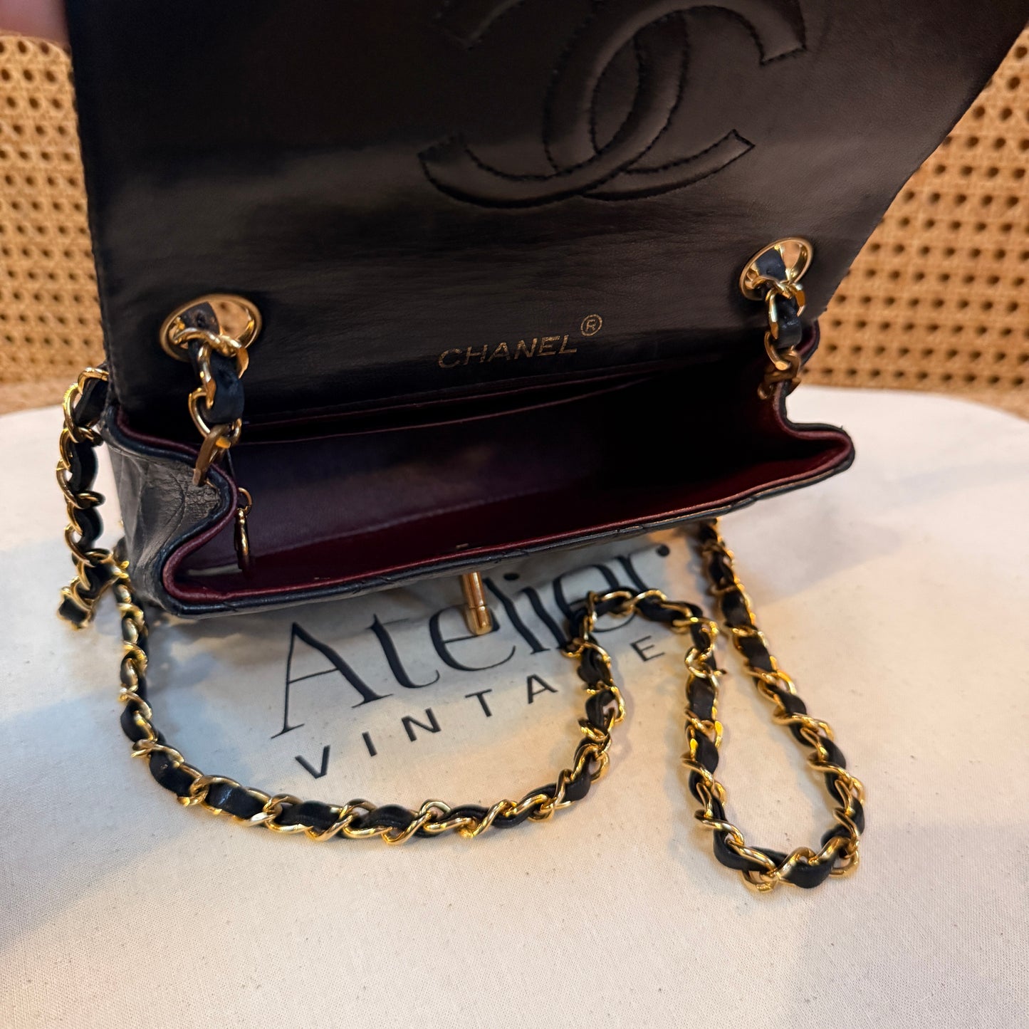 Chanel 1991 Classic Single Flap Square Small