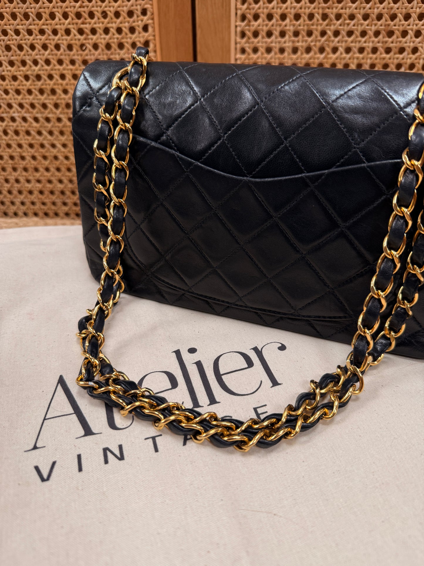 Chanel 1991 Black Classic Double Flap Small