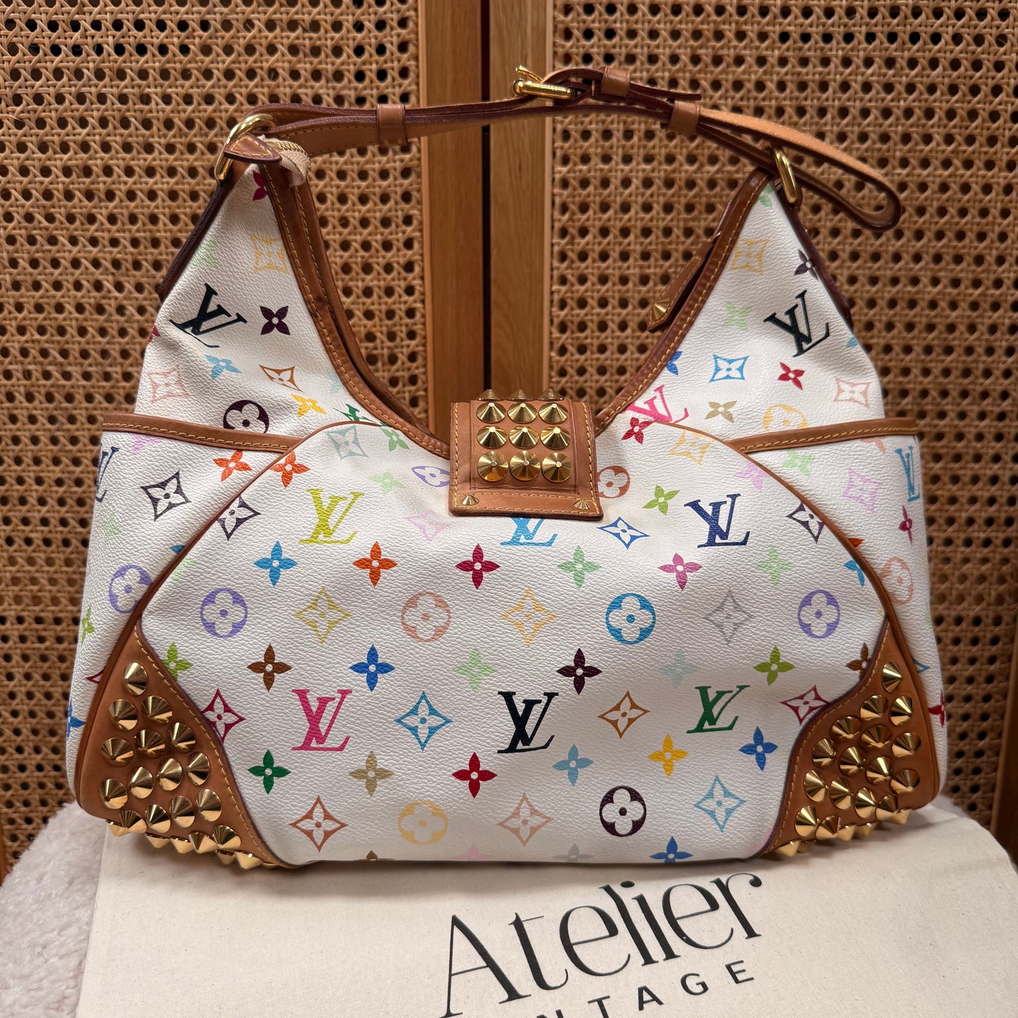 Louis Vuitton 2010 Rare Murakami Studded Chrissie