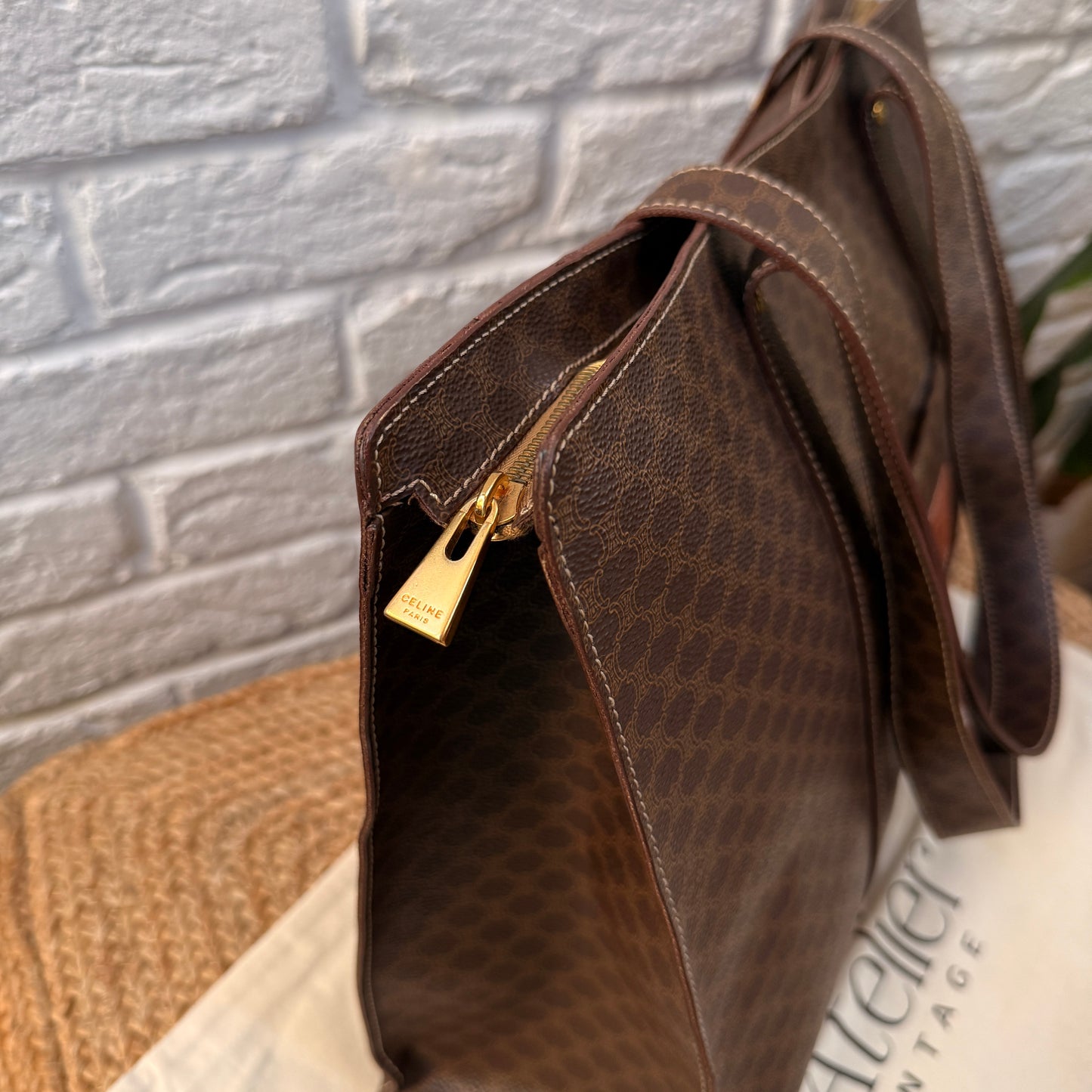 Celine Macadam Full Zip Tote Bag