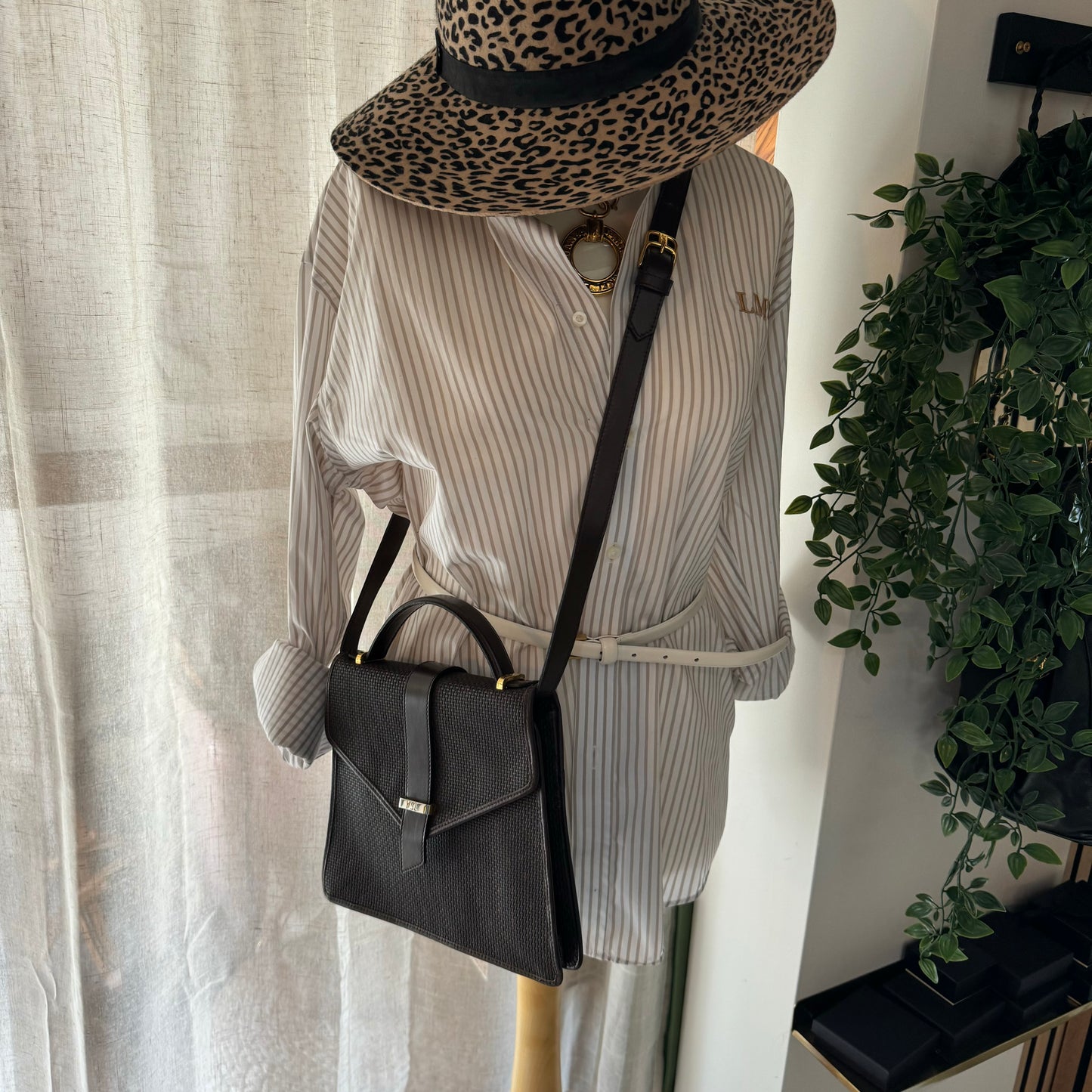 Saint Laurent 1980s Two Way Satchel