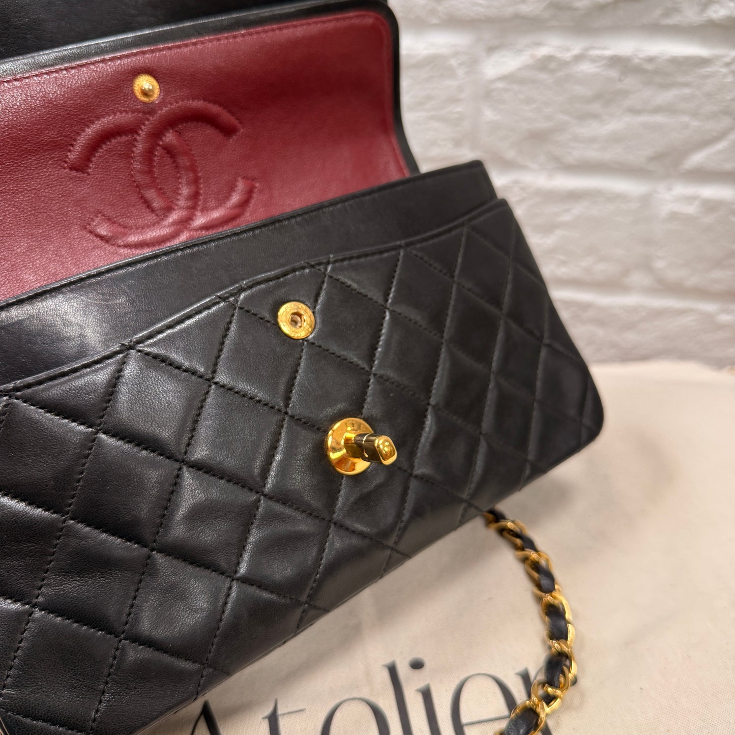 Chanel 1989 Black Classic Double Flap Small