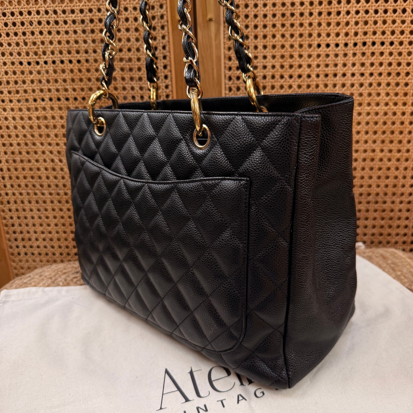 Chanel Classic Black Caviar GST