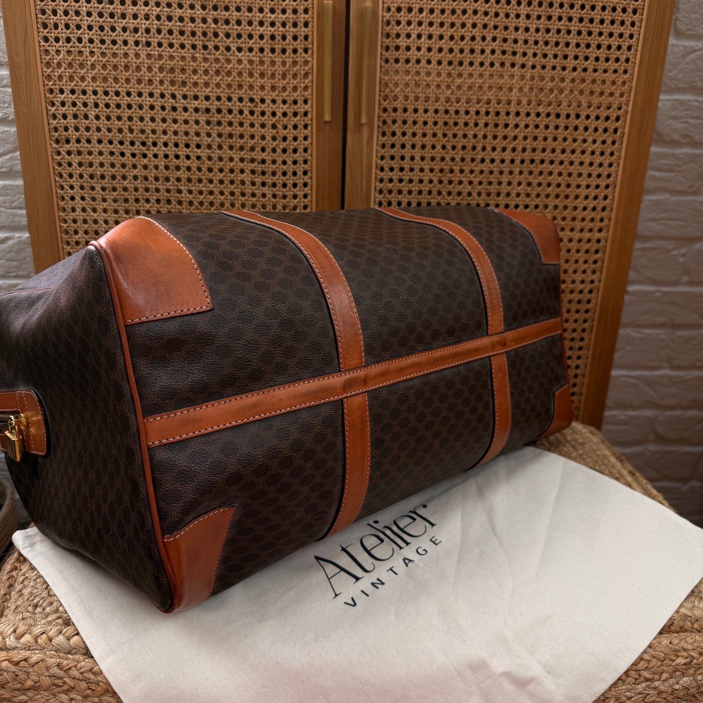 Celine 1990s Macadam Travel Bag
