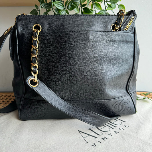 Chanel 1996 Triple CC Caviar Tote
