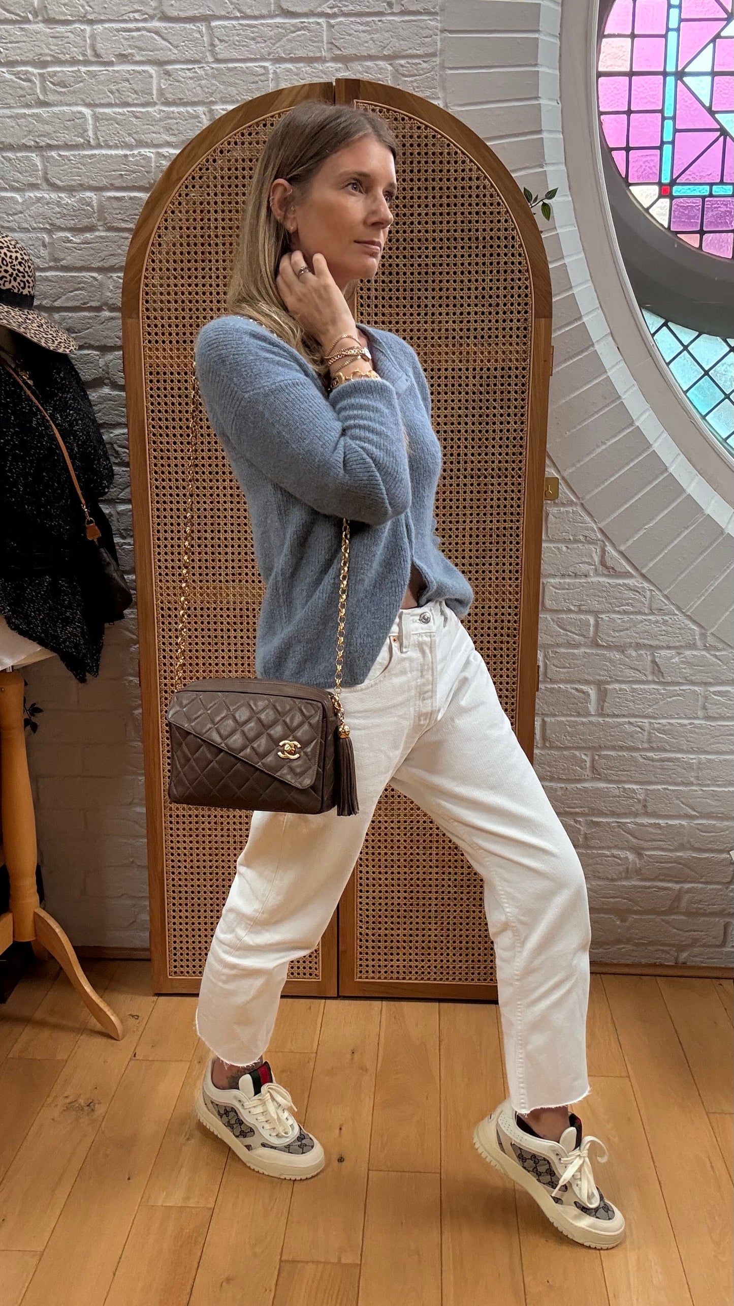 Chanel 1991 Rare CC Camera Bag Bijoux Strap