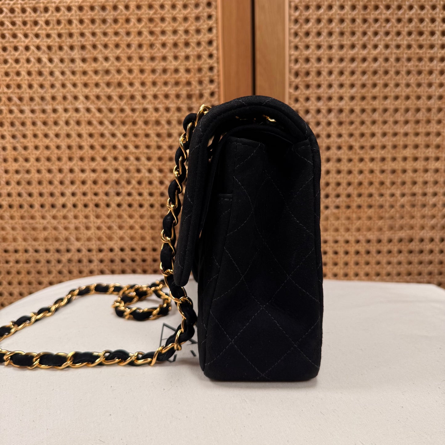 Chanel 2006 Ultra Rare Classic Double Flap Medium in Black Suede