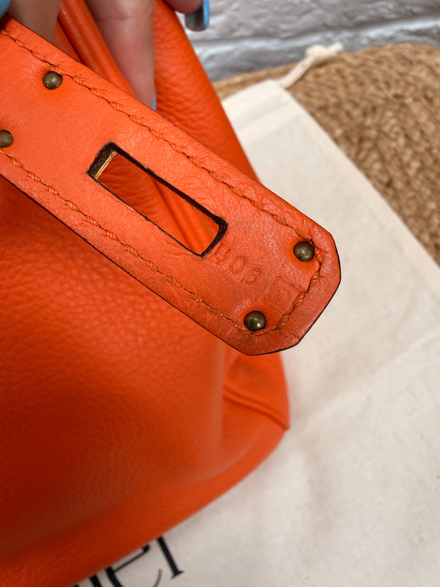 Hermes Birkin 35 Clemence Leather 2011