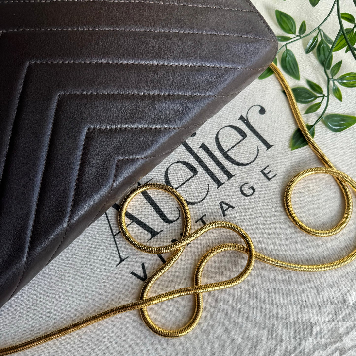 Saint Laurent 1980s Vintage Envelope Bag