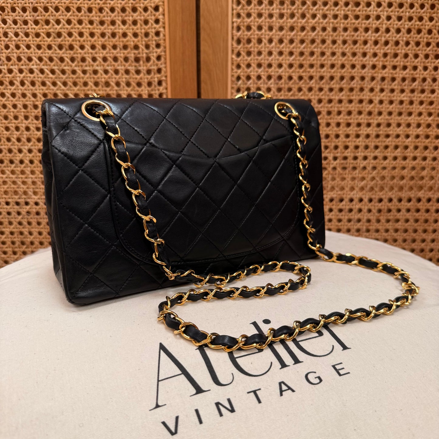 Chanel 1989 Black Classic Double Flap Small