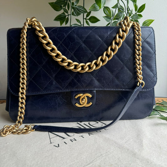 Chanel 2016 Navy Paris Cosmopolite Two Way