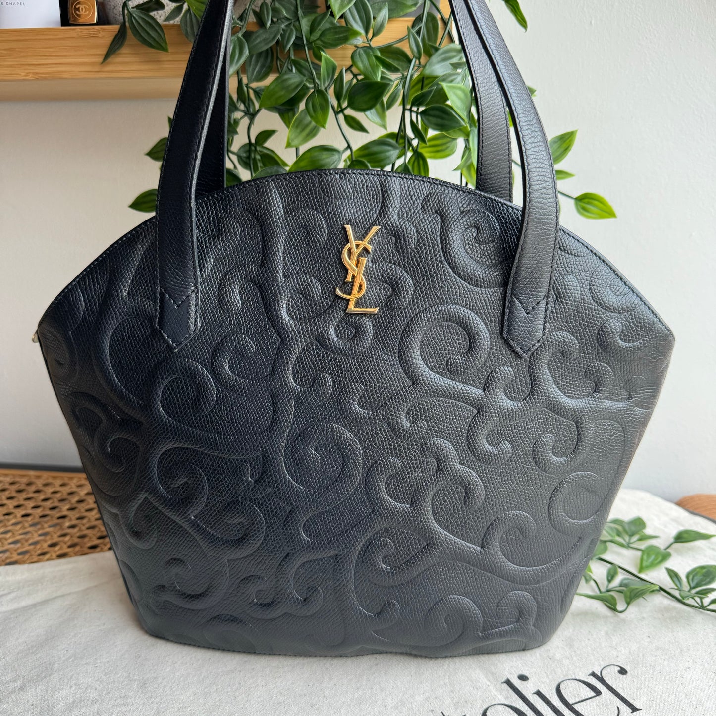 Saint Laurent 1980s Arabesque Tote