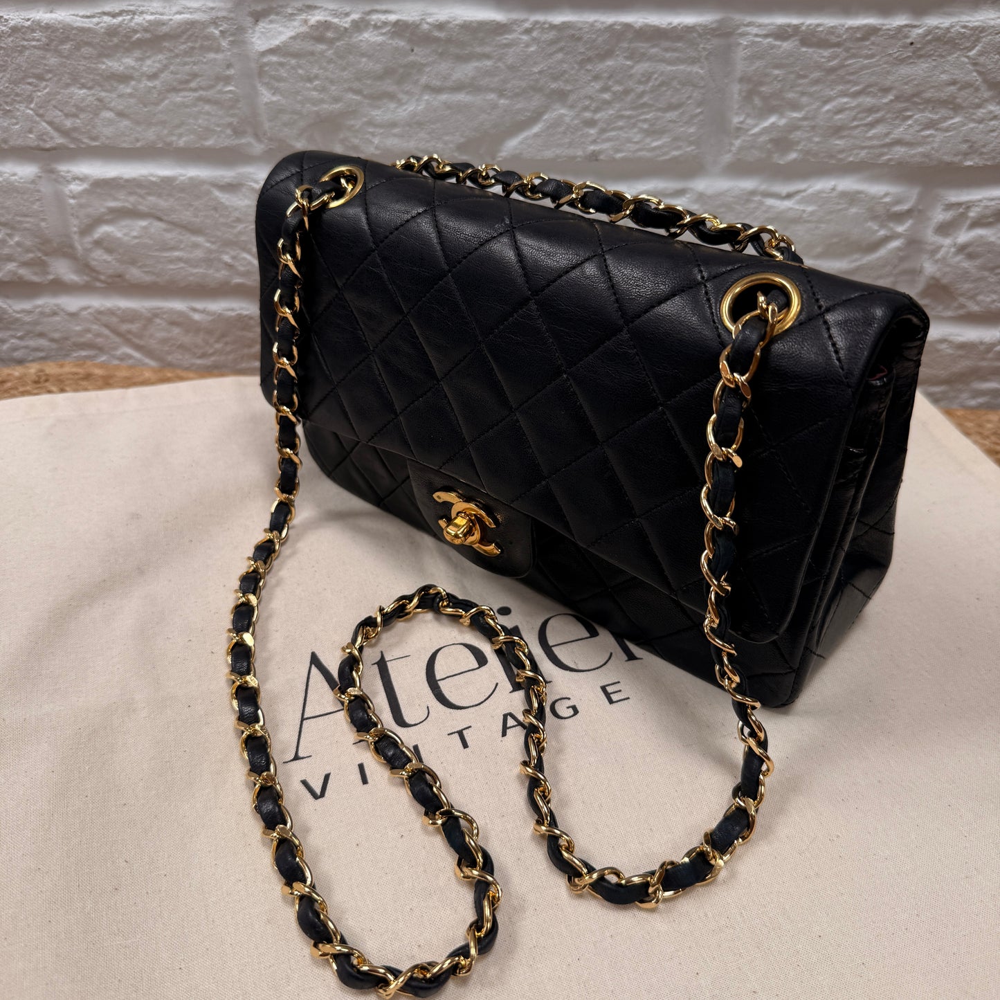 Chanel 1989 Black Classic Double Flap Small