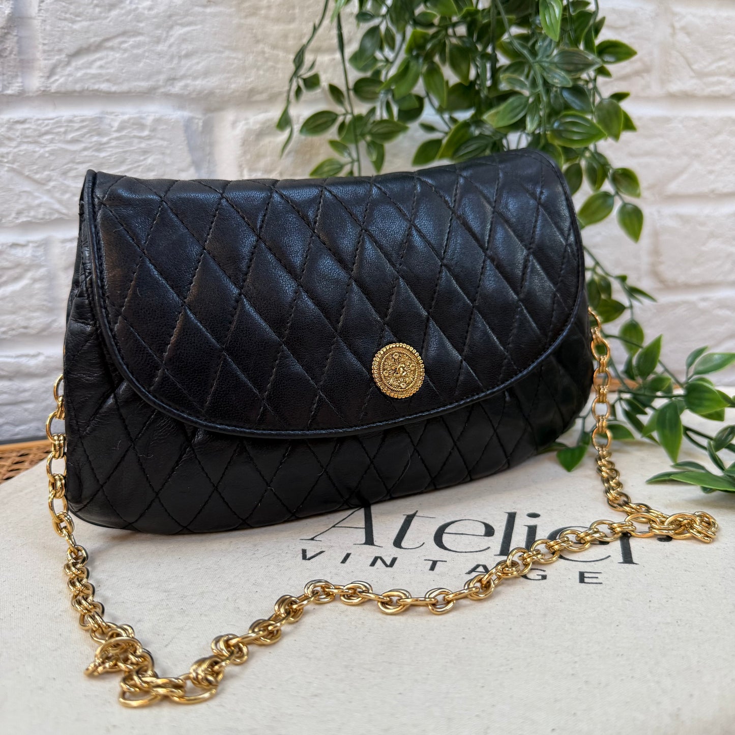 Chanel Rare CC Button Quilted Flap