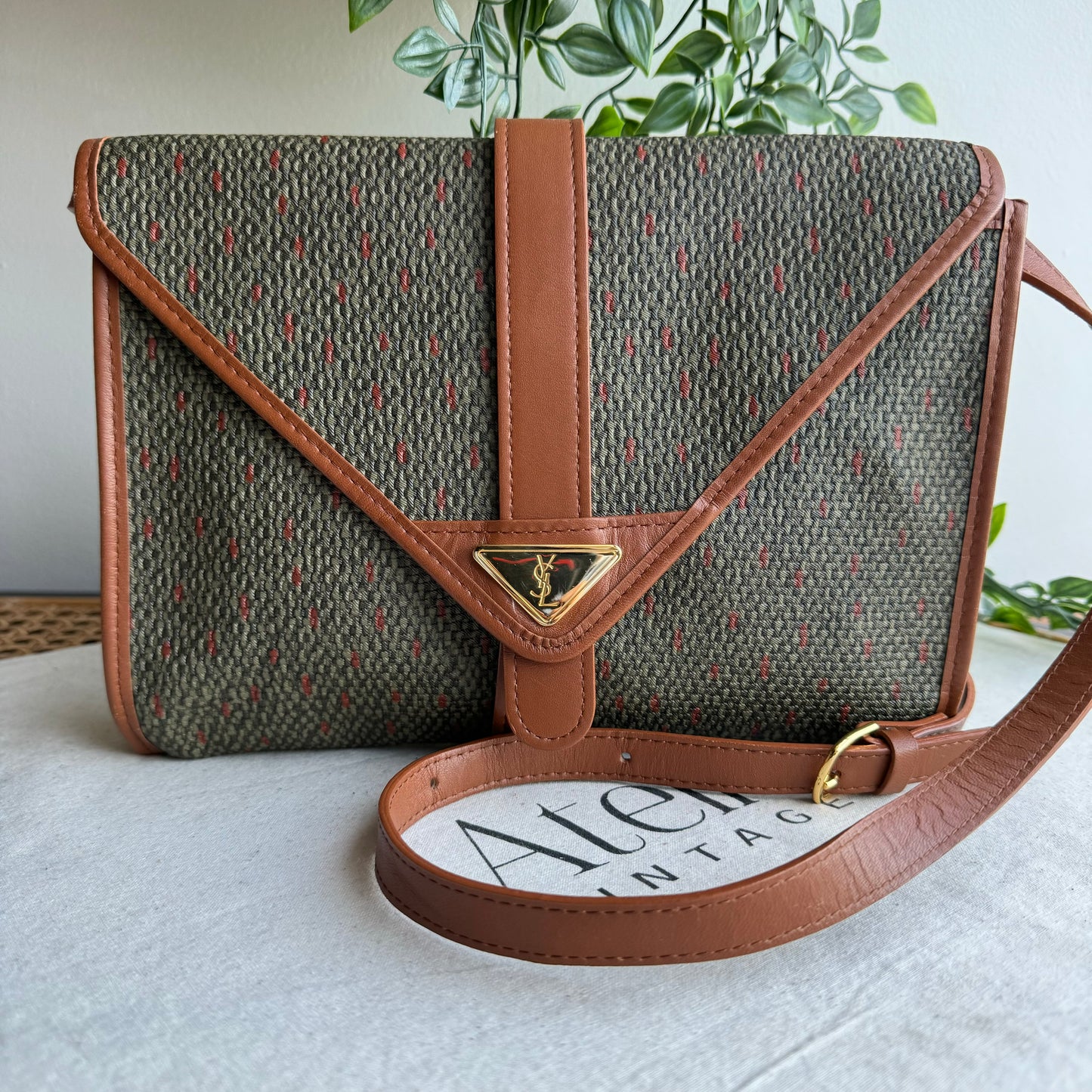 Saint Laurent 1980s Cross Body Two Way Bag