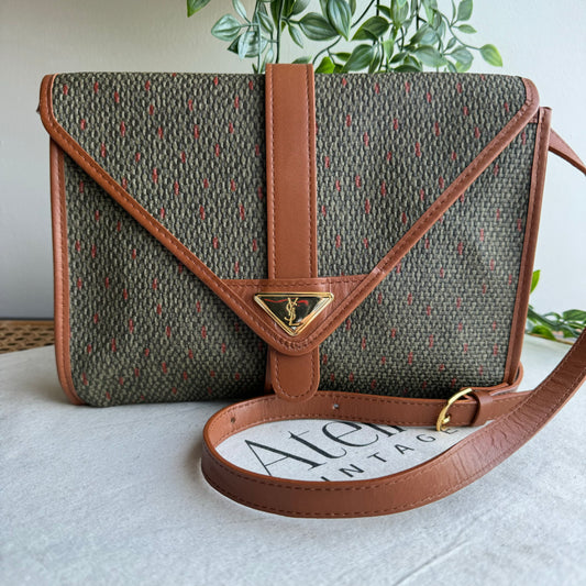 Saint Laurent 1980s Cross Body Two Way Bag