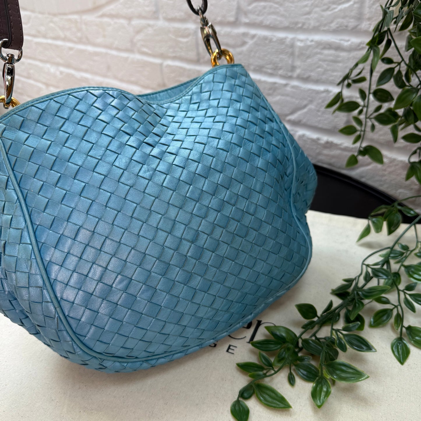 Bottega Veneta 1980s Intrecciato Leather Tote