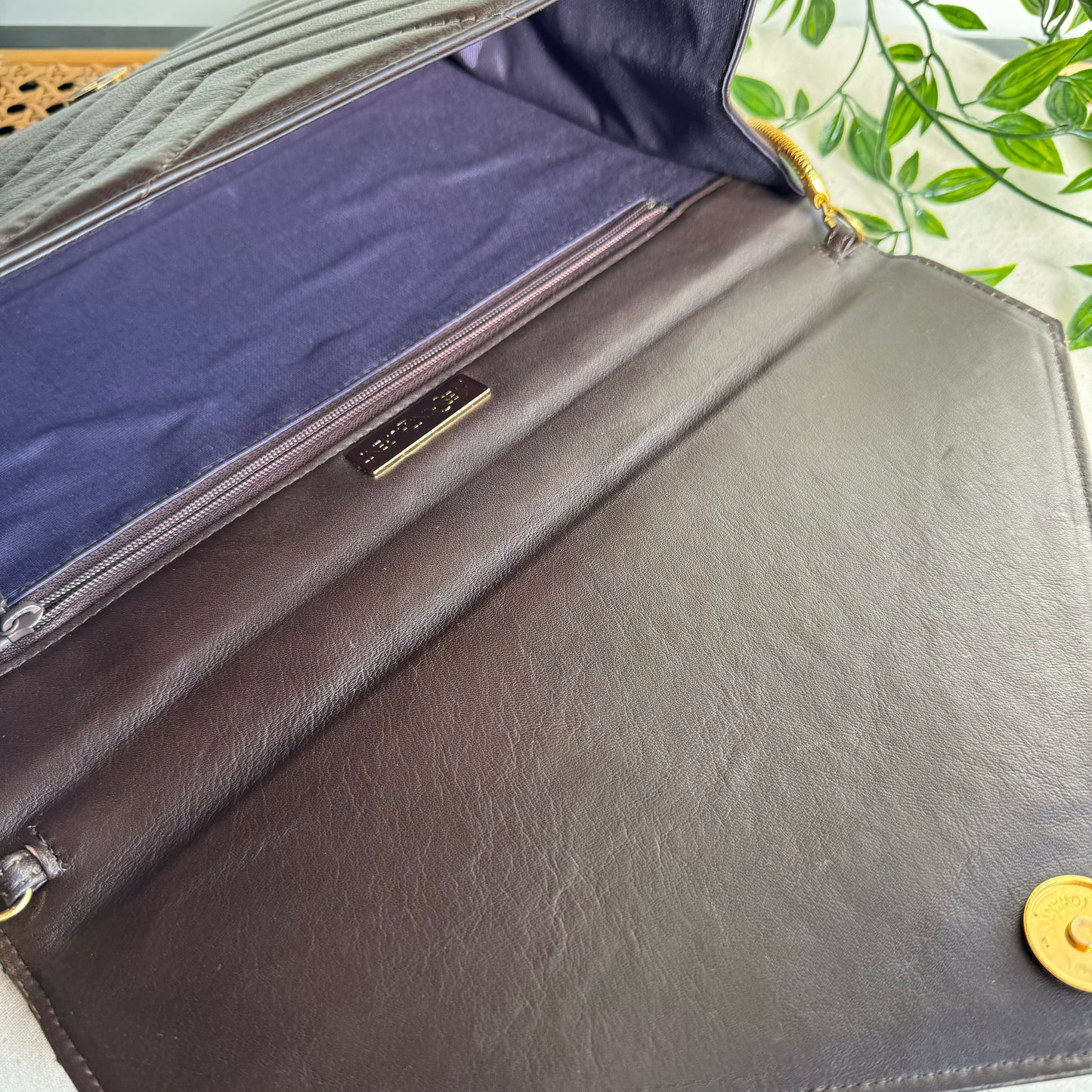 Saint Laurent 1980s Vintage Envelope Bag