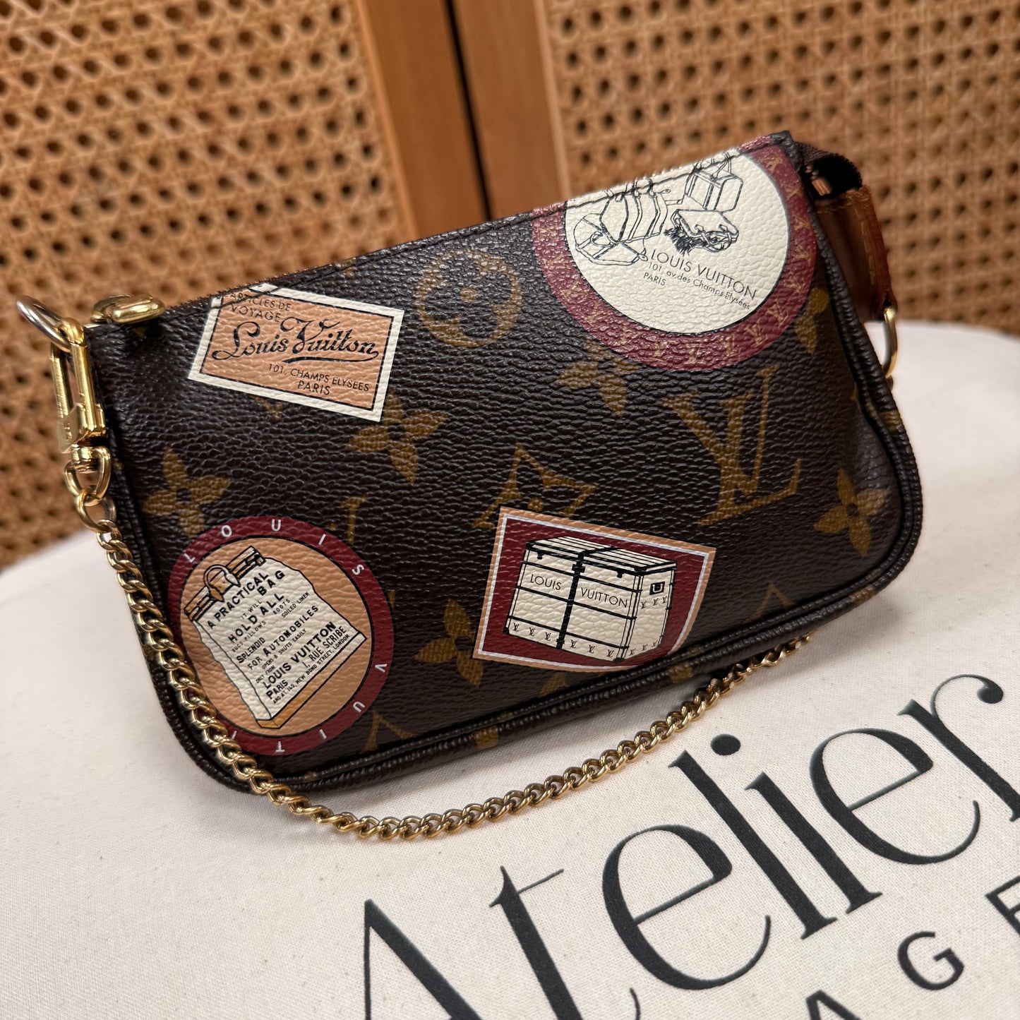 Louis Vuitton 2008 Limited Travel Edition mini Pochette