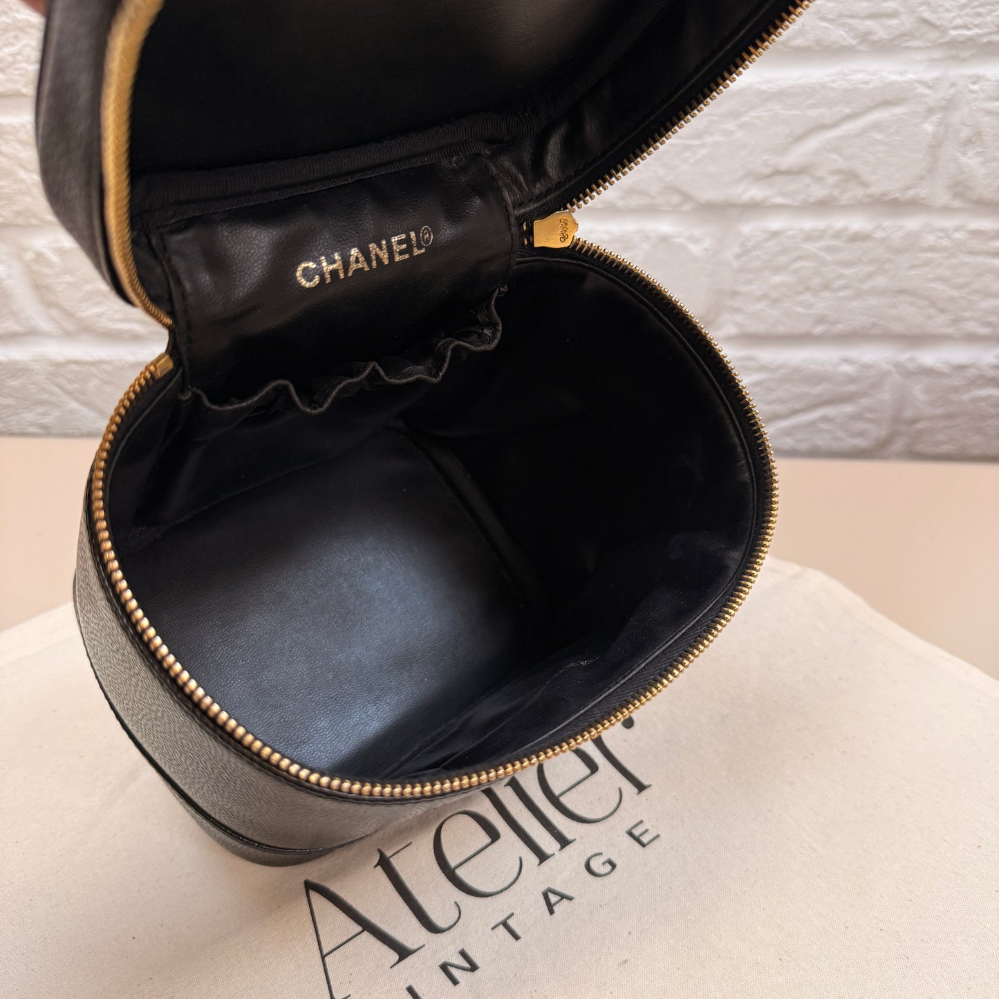 Chanel 2000 Caviar Leather Vanity Case