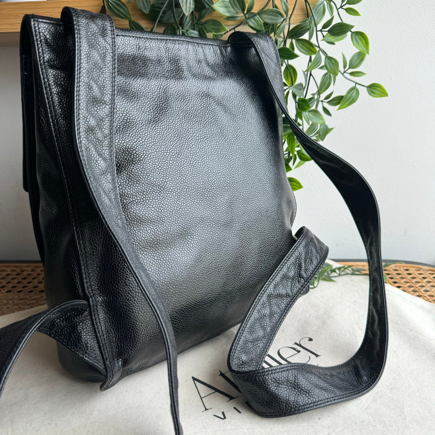 Chanel 2000 CC Quilted Caviar Back Pack