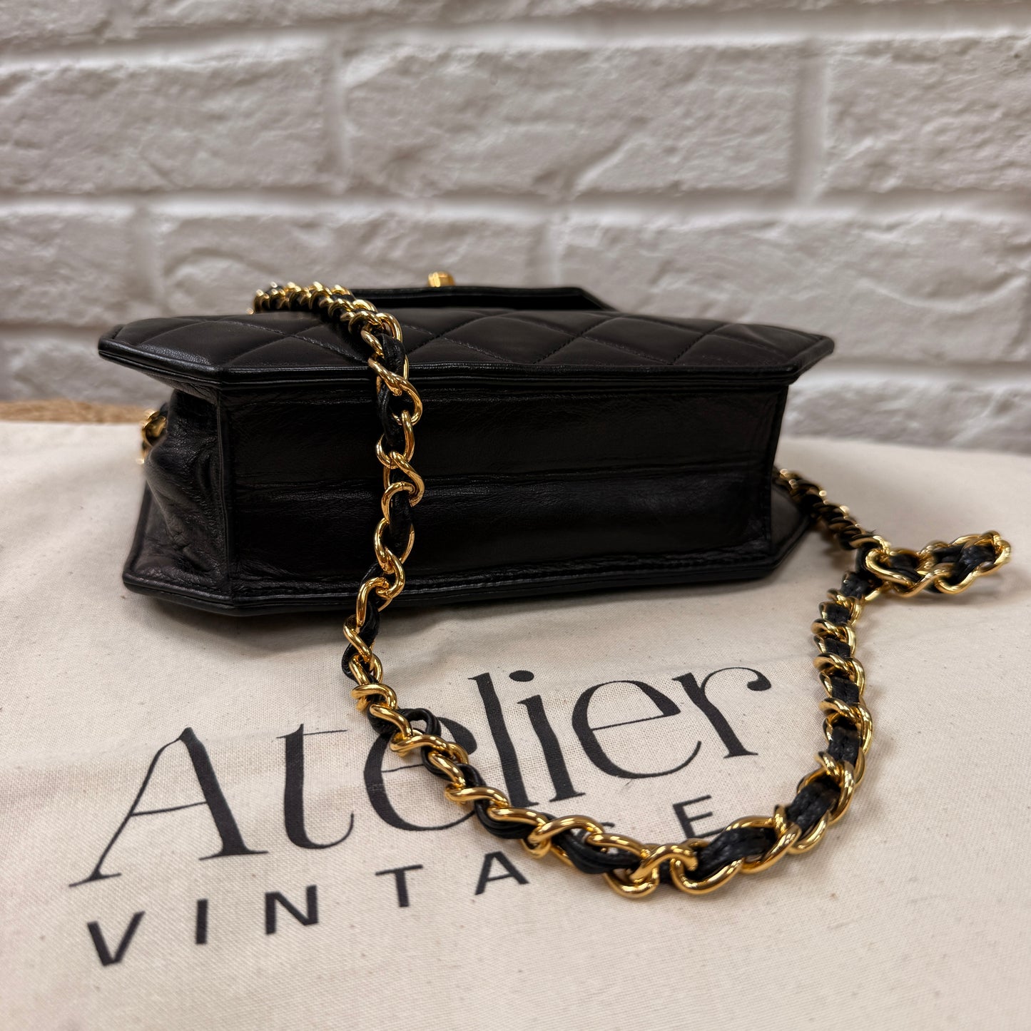 Chanel 1989 Rare Octagon Single Flap