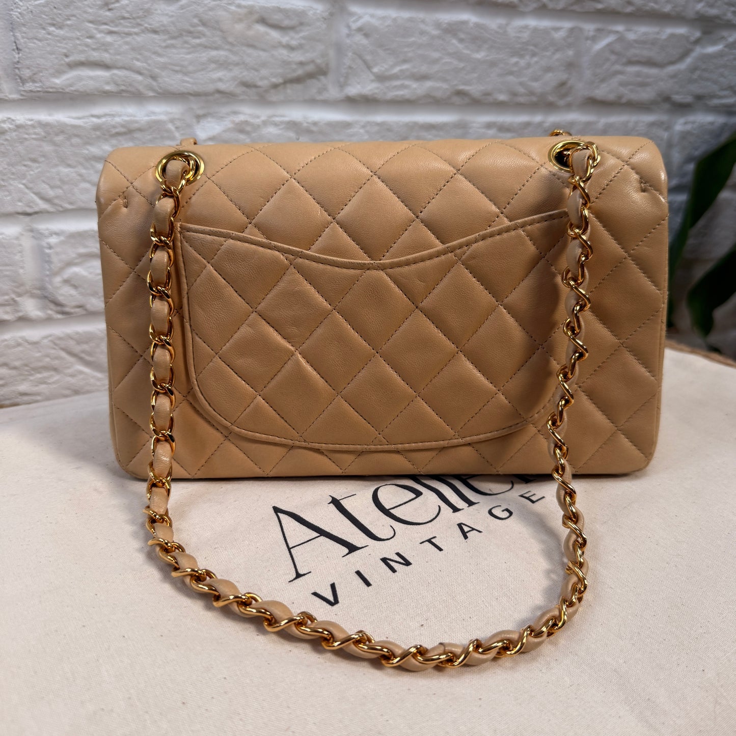 Chanel 1997 Beige Classic Double Flap Small
