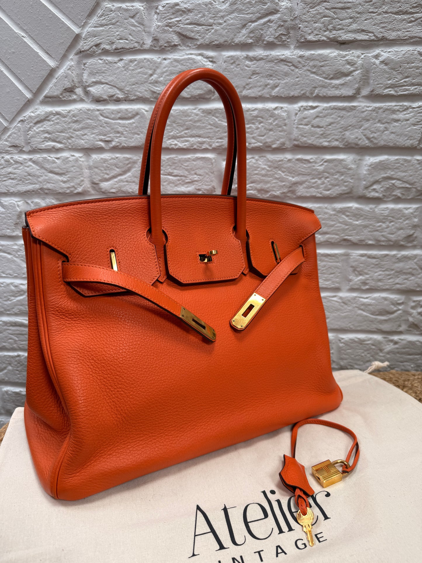 Hermes Birkin 35 Clemence Leather 2011