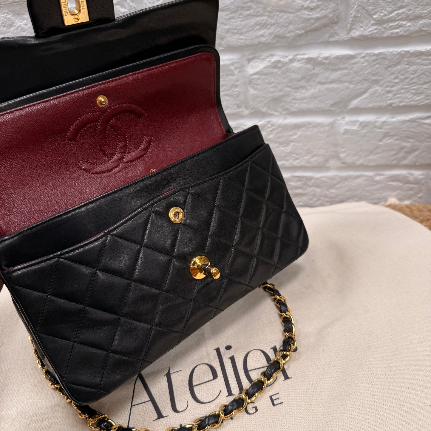 Chanel 1989 Black Classic Double Flap Small