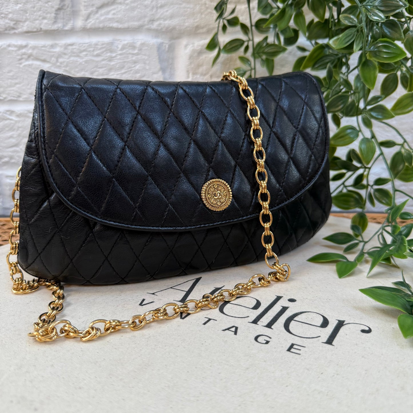 Chanel Rare CC Button Quilted Flap