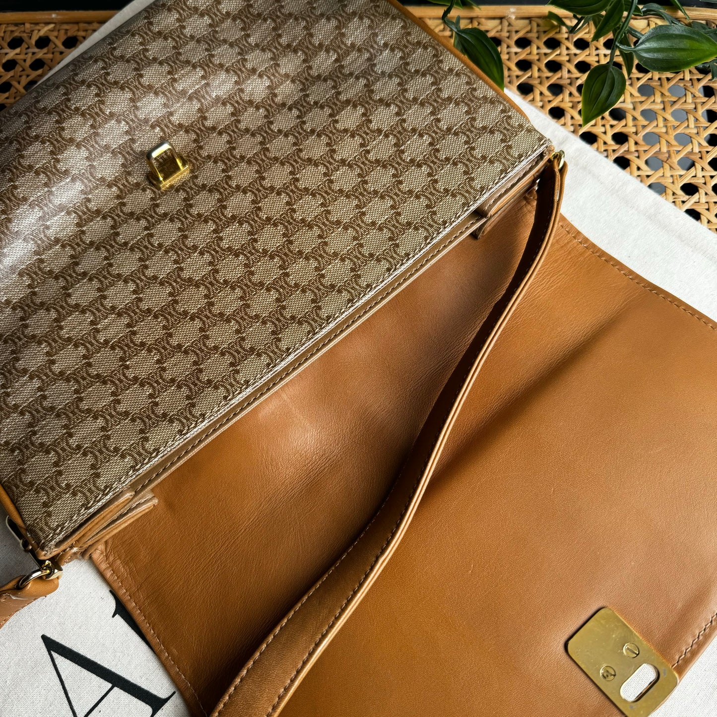 Celine Vintage Triomphe Shoulder Bag