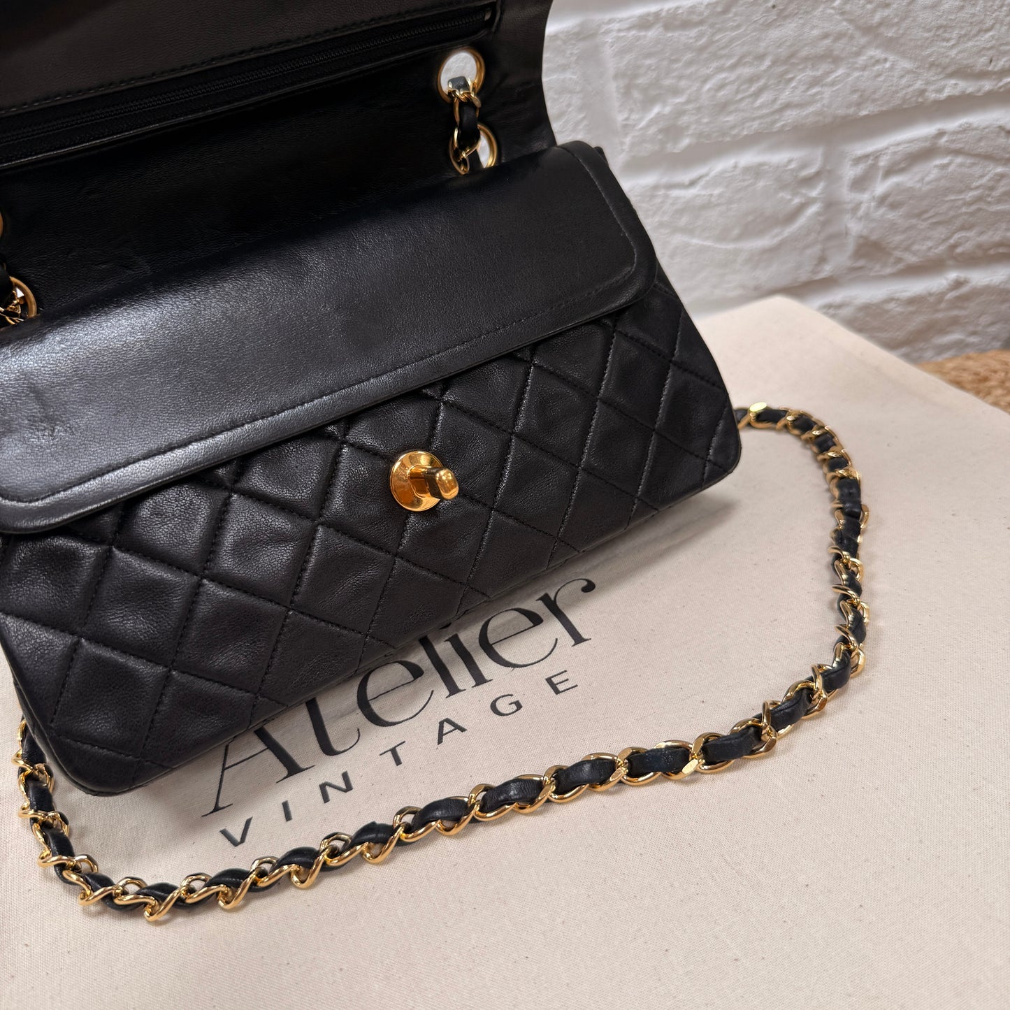 Chanel 1989 Black Classic Double Flap Small
