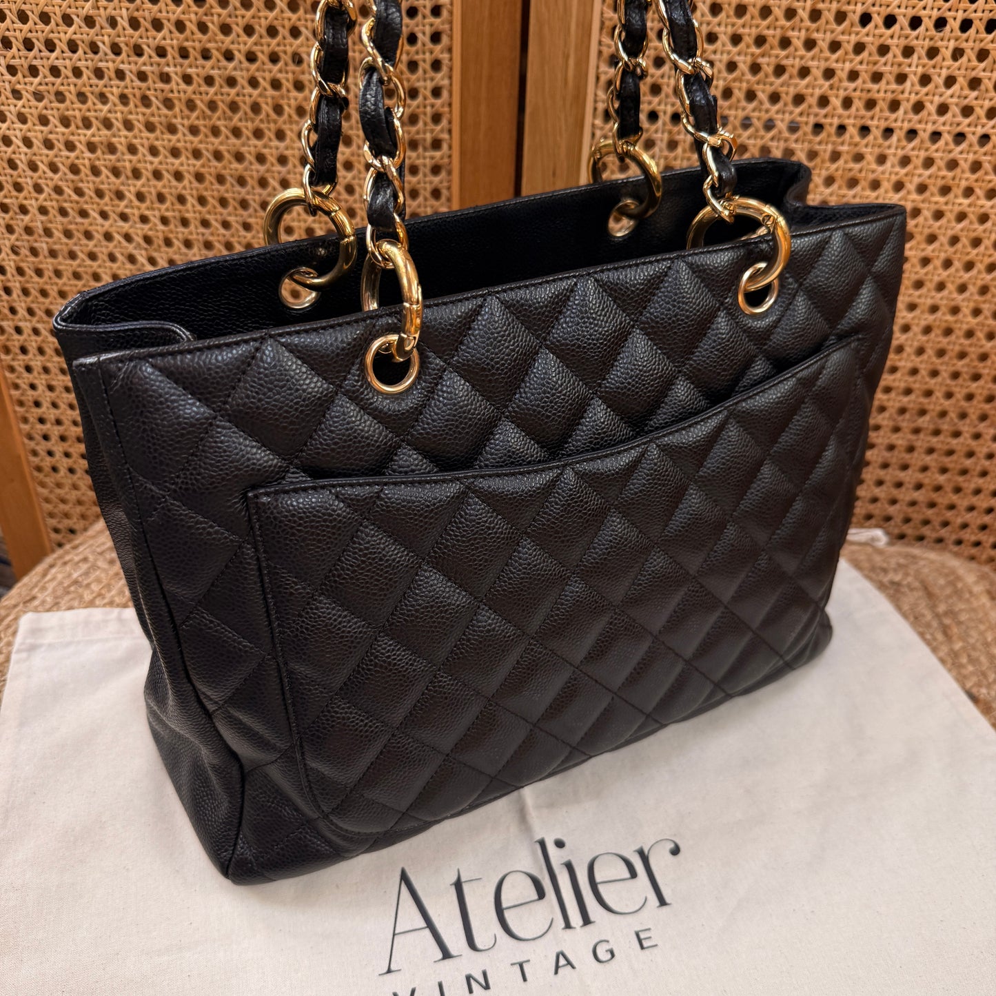 Chanel Classic Black Caviar GST