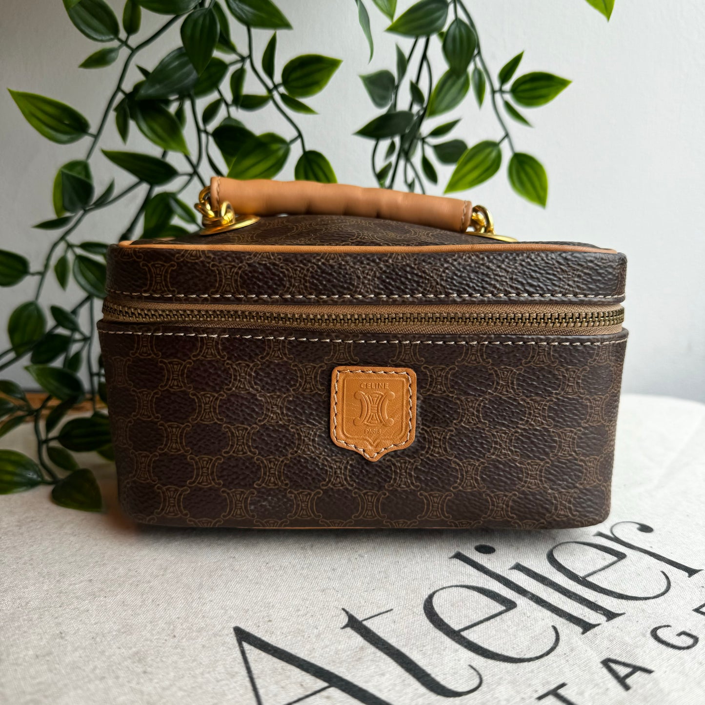 Celine Macadam Top Handle Vanity Case