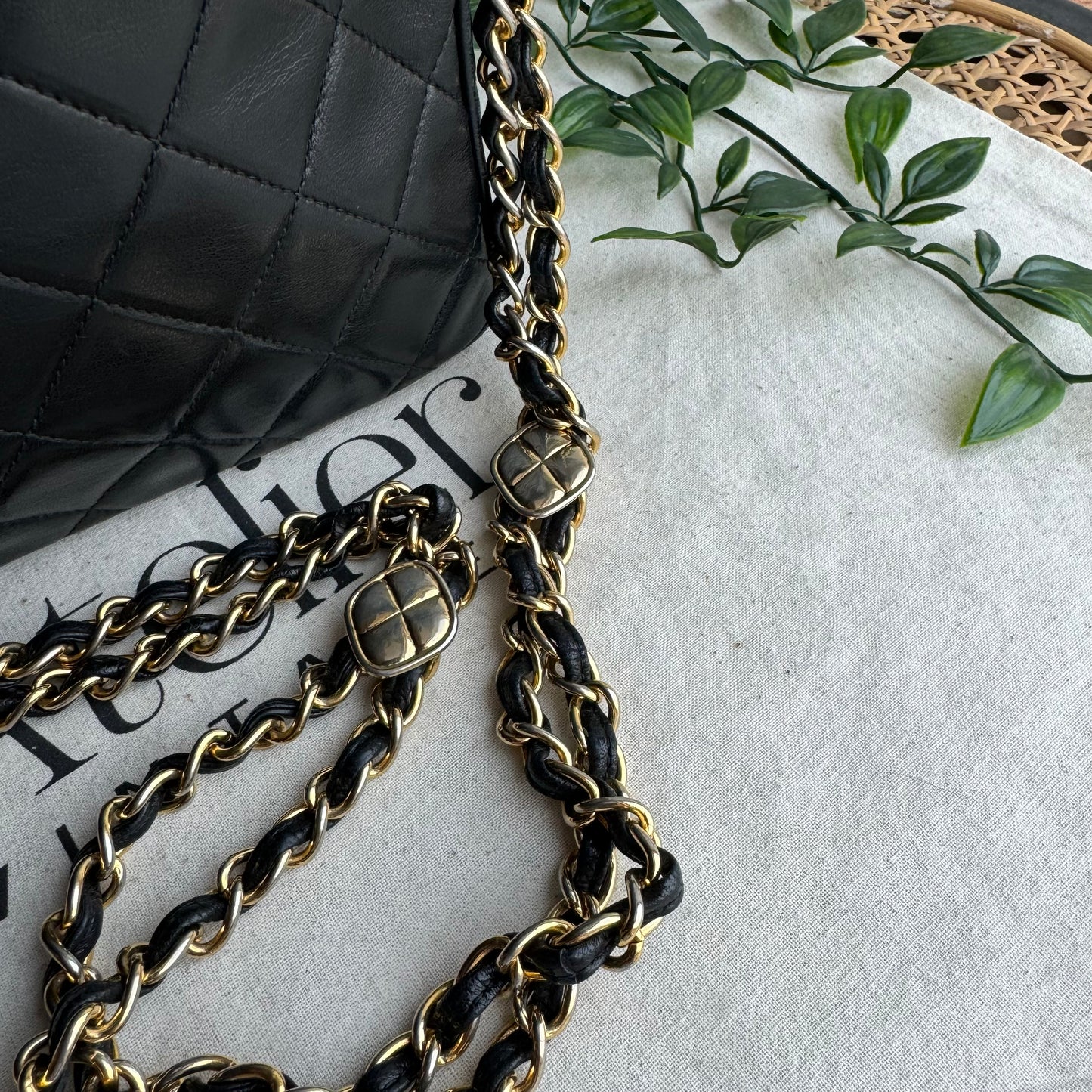 Chanel 1989 Double Chain Camera Bag Tote