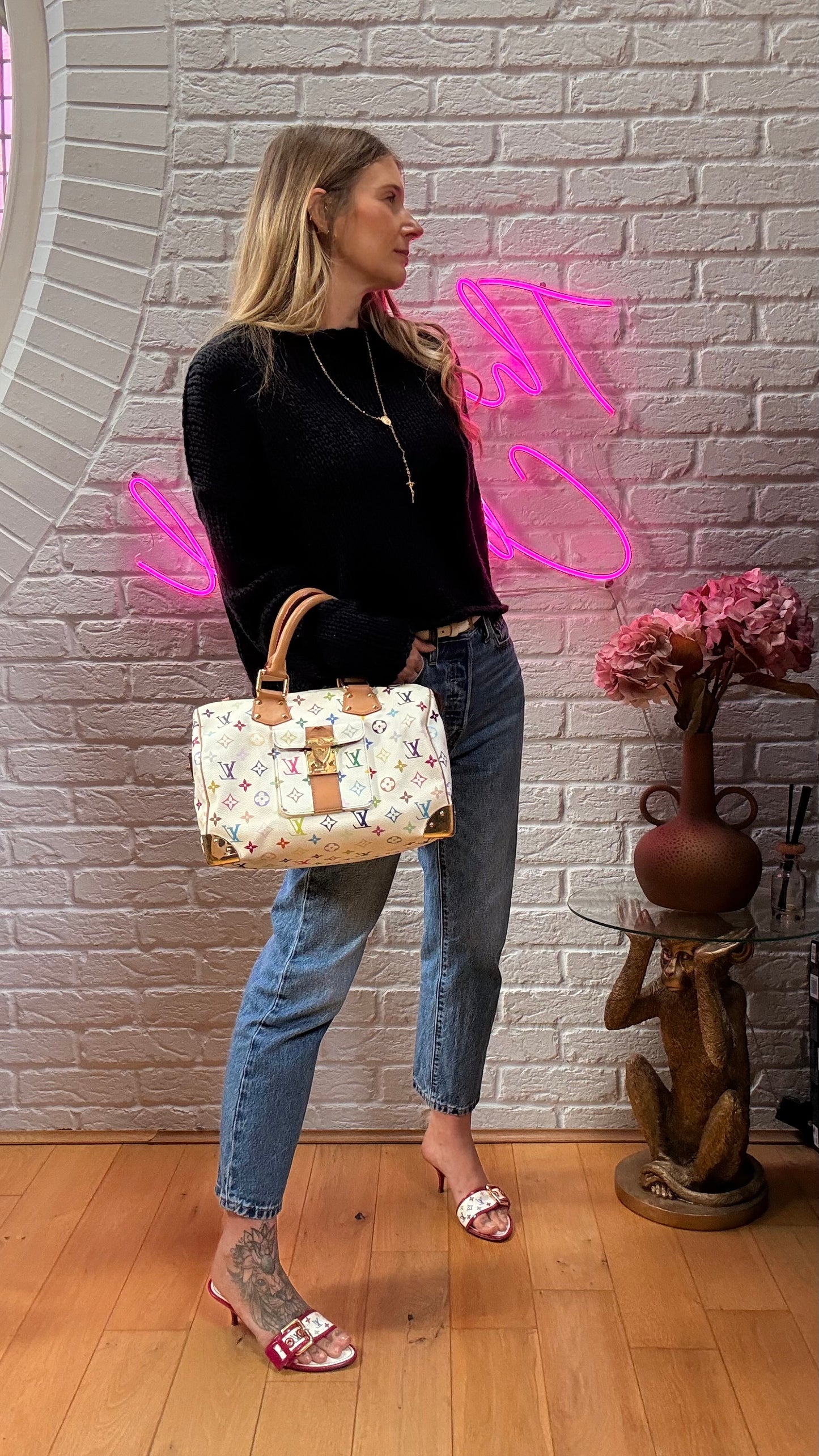 Louis Vuitton 2006 Original Murakami white speedy 30