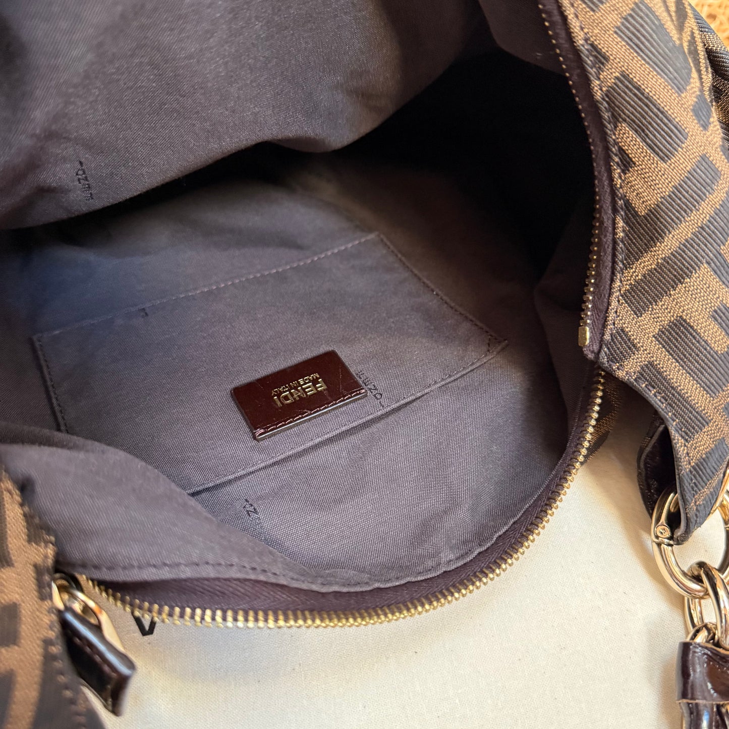 Fendi 1990s Mia Mamma Hobo Tote