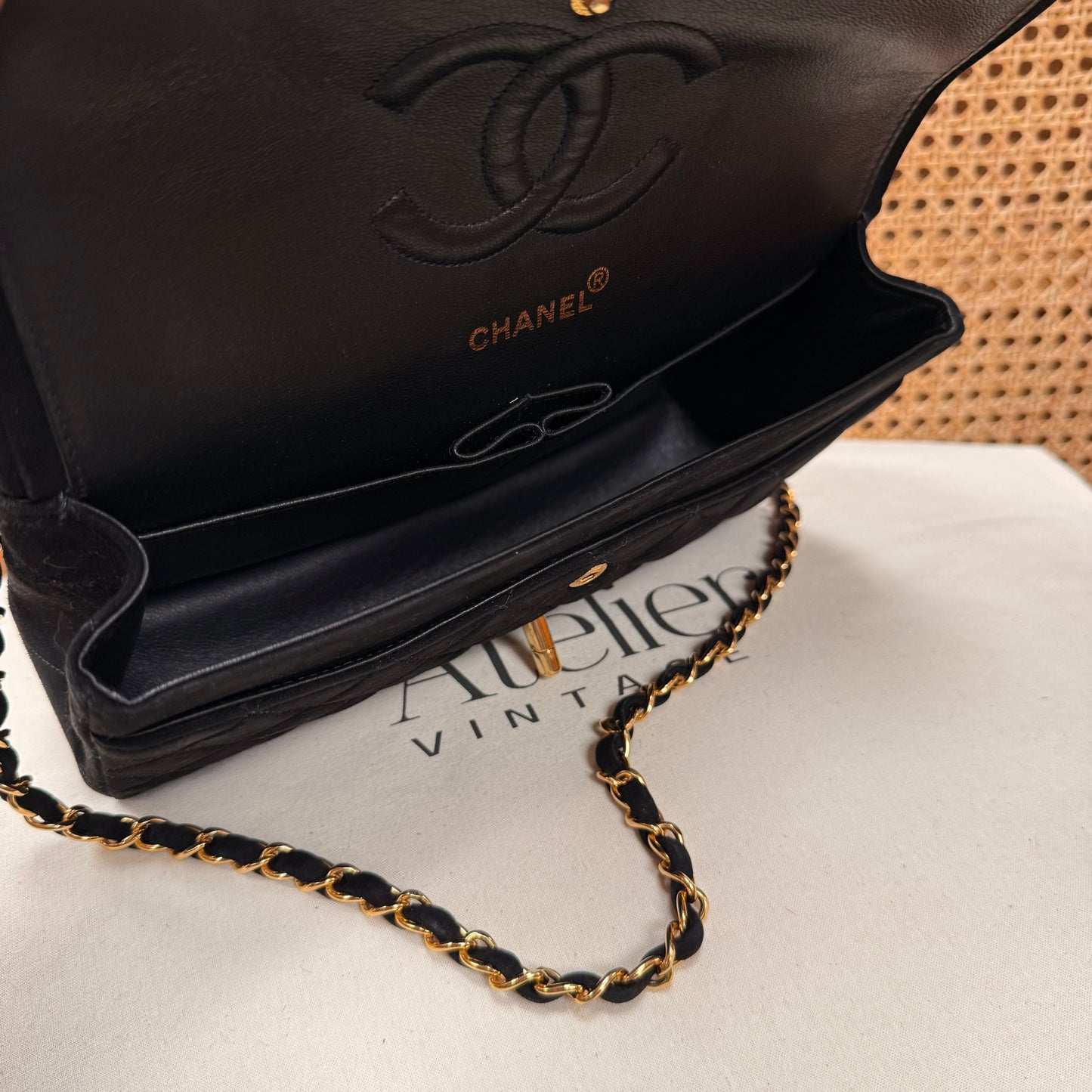 Chanel 2006 Ultra Rare Classic Double Flap Medium in Black Suede