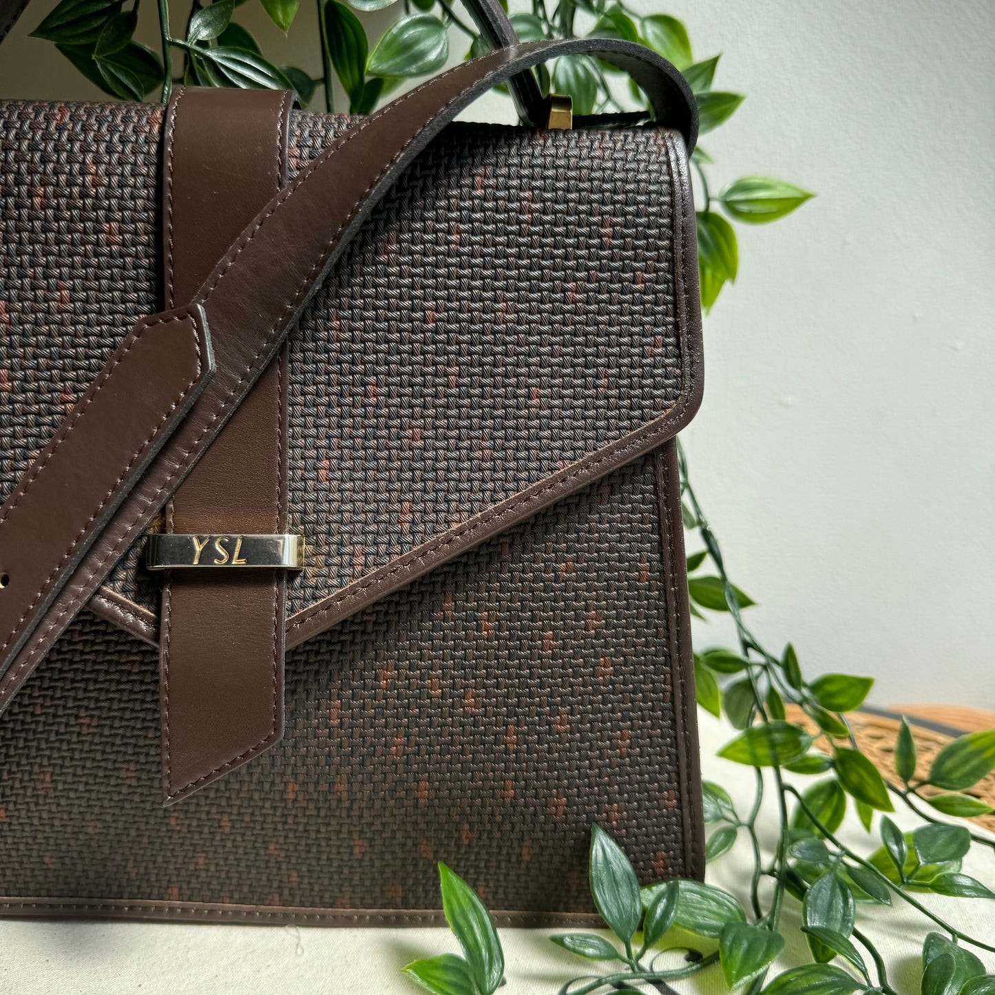 Saint Laurent 1980s Two Way Satchel
