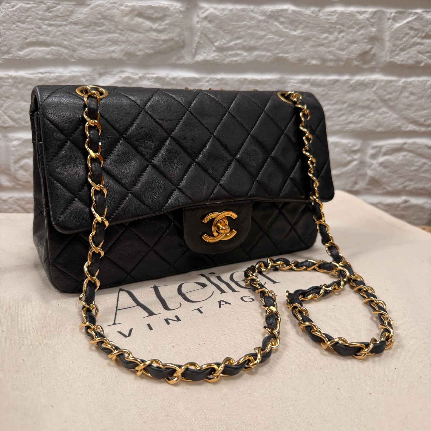 Chanel 1989 Black Classic Double Flap Small