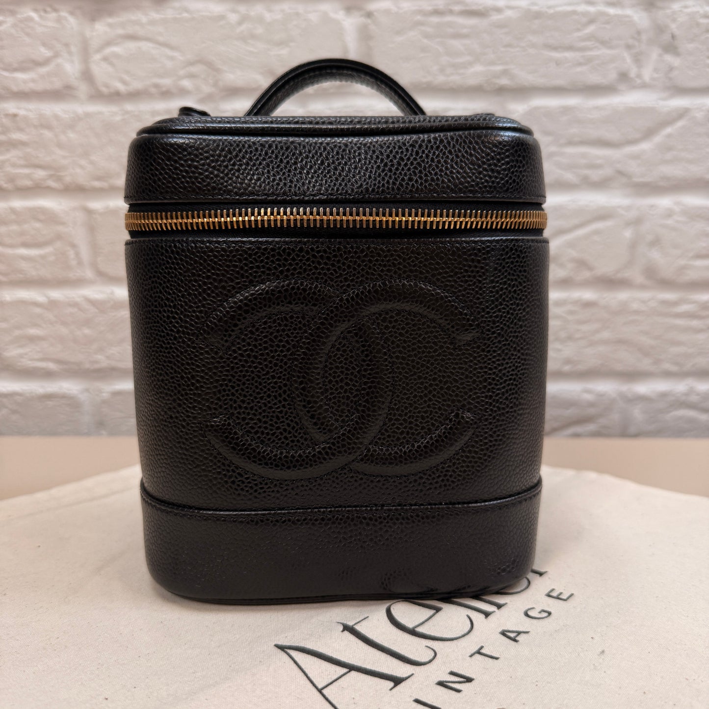 Chanel 2000 Caviar Leather Vanity Case