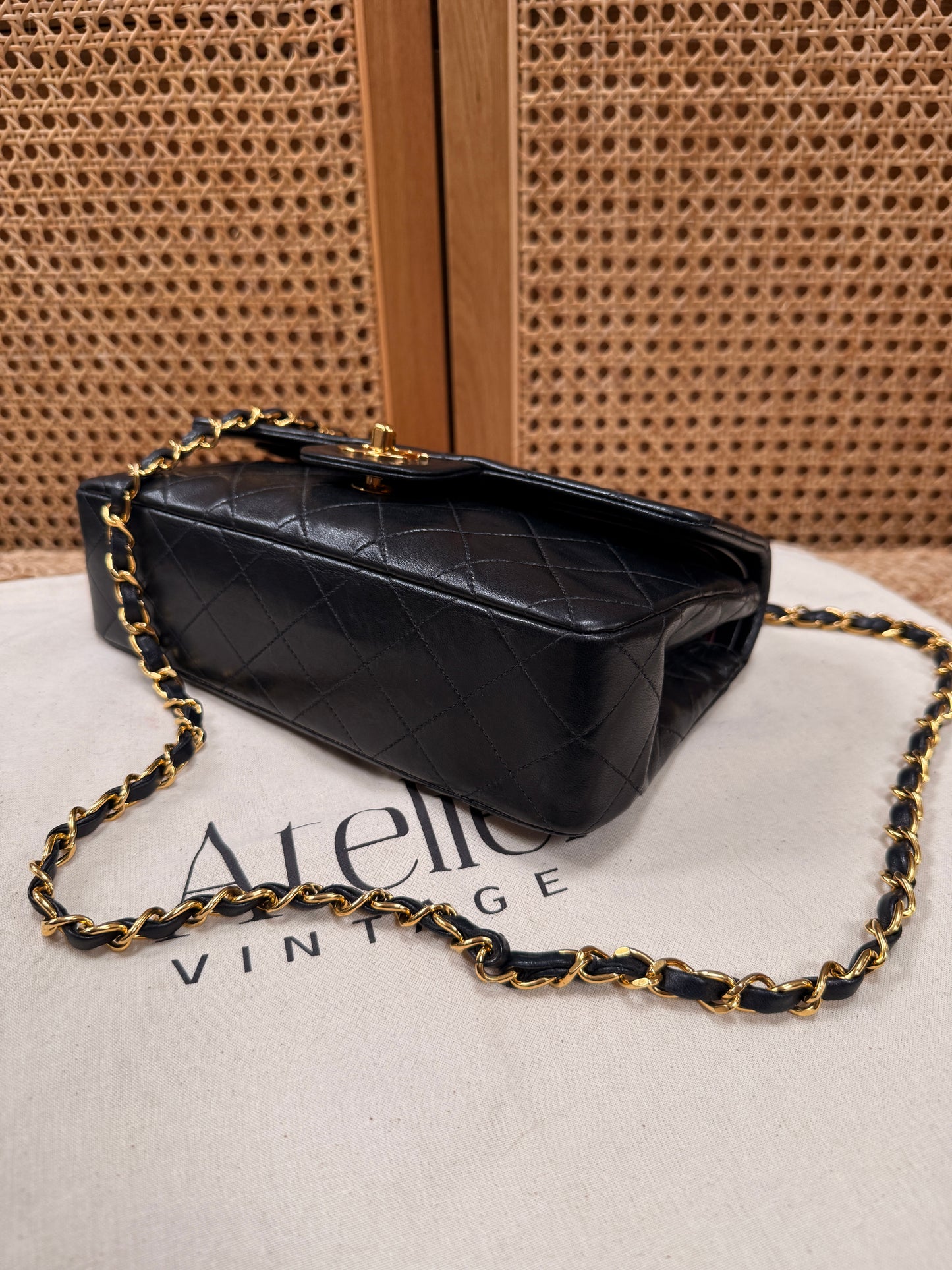 Chanel 1991 Black Classic Double Flap Small