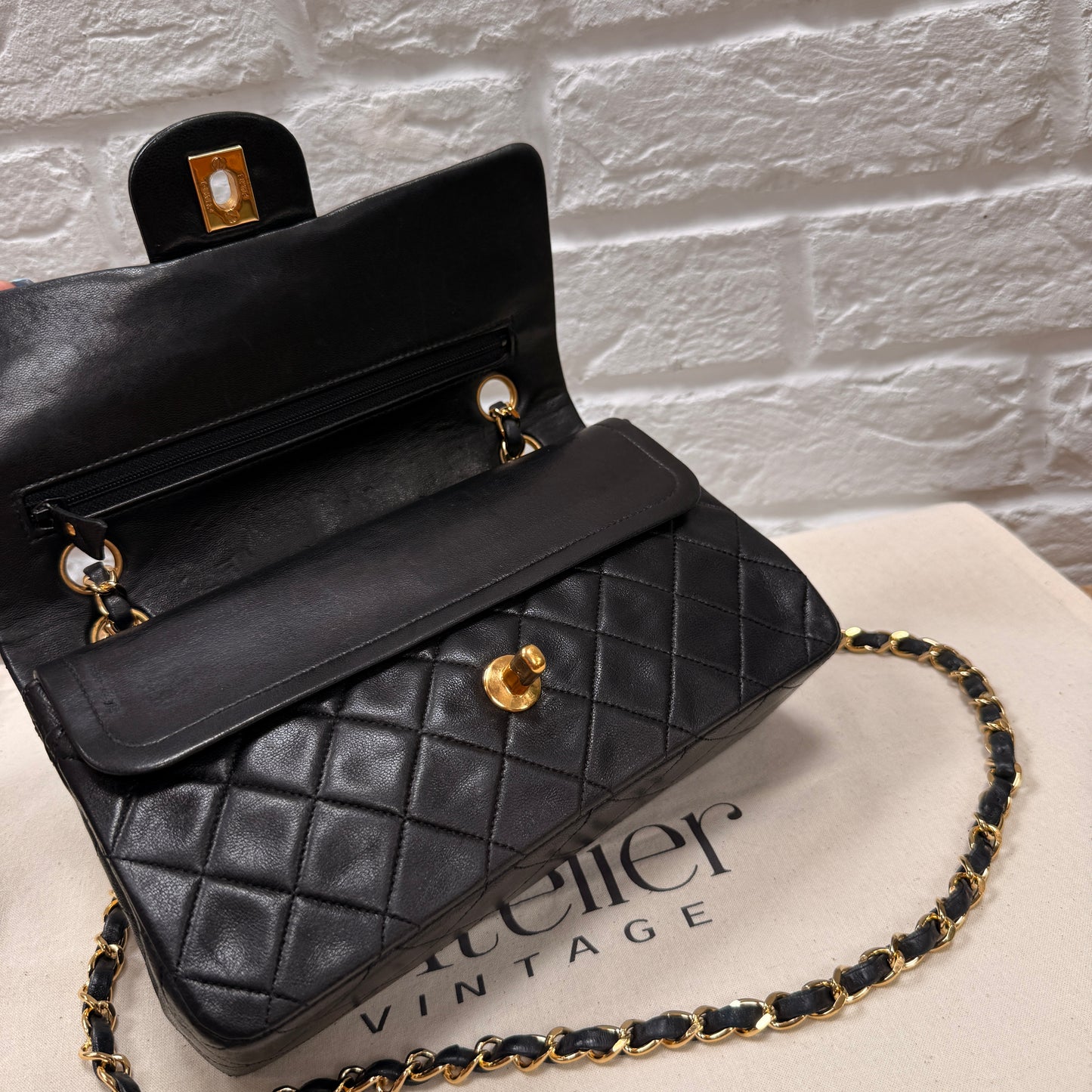 Chanel 1989 Black Classic Double Flap Small